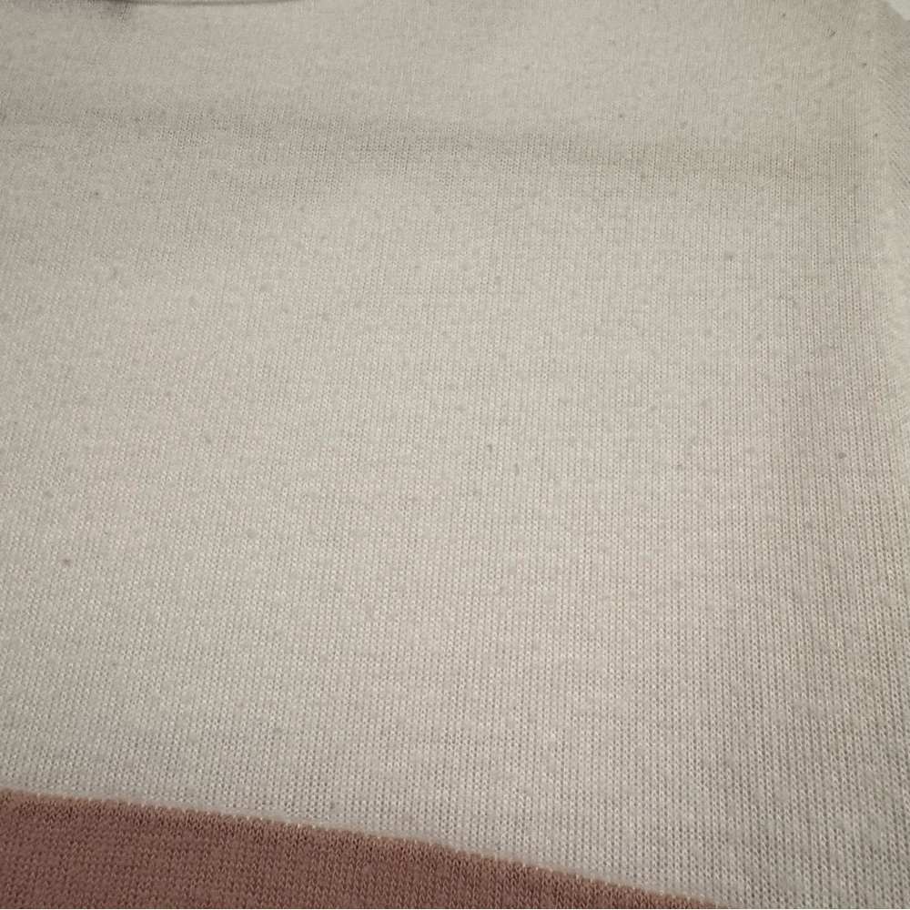 Pink Clover brand | White, Pink and Gray Colorblock Top - Picture 4 of 4